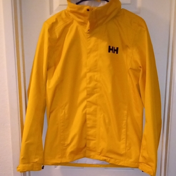 Helly Hansen Yellow Raincoat Waterproof Outdoor Essential - Picture 1 of 9
